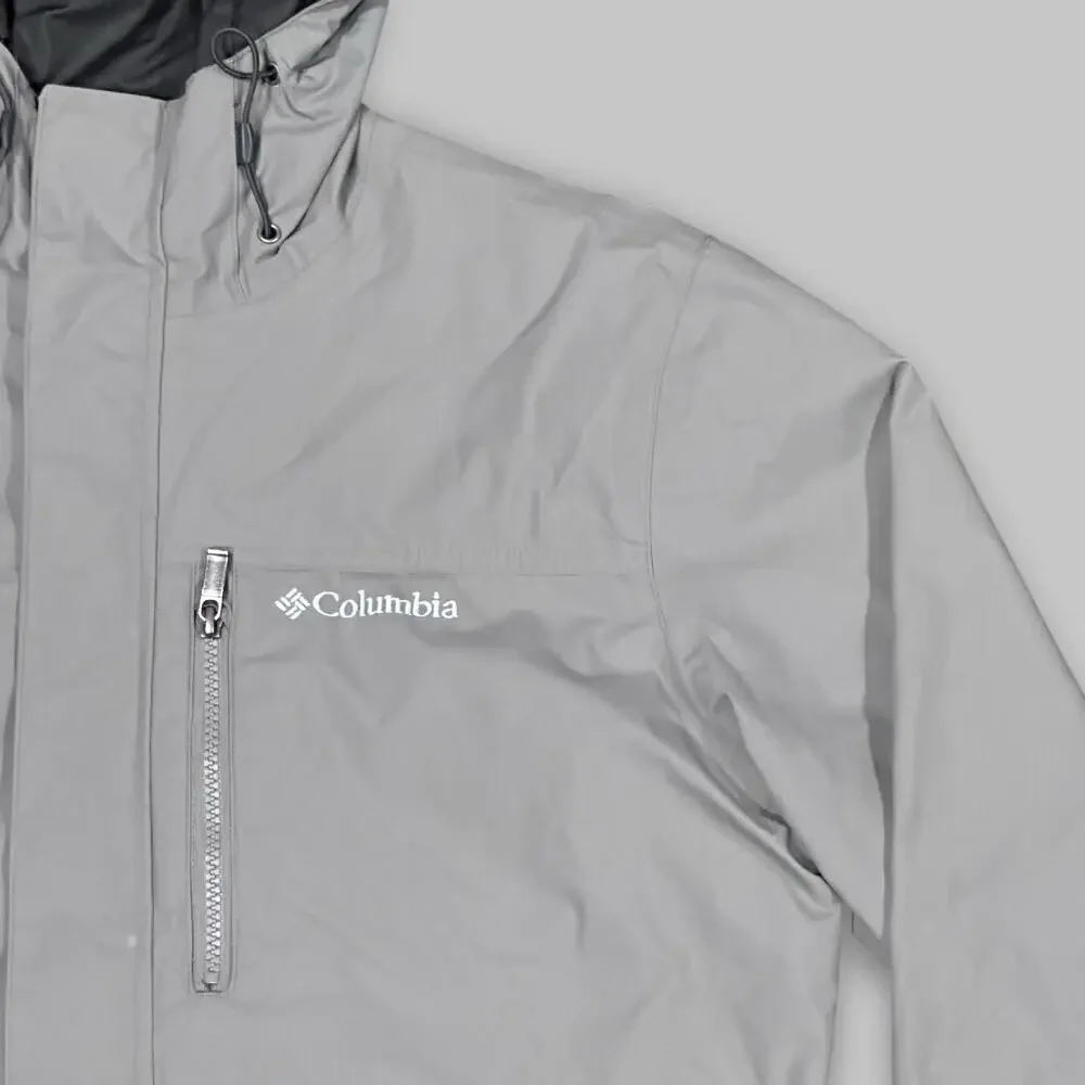 Columbia Men’s Waterproof Hooded Jacket Gray - Size L